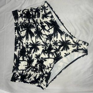 Tropical Palm Print Bikini Bottoms